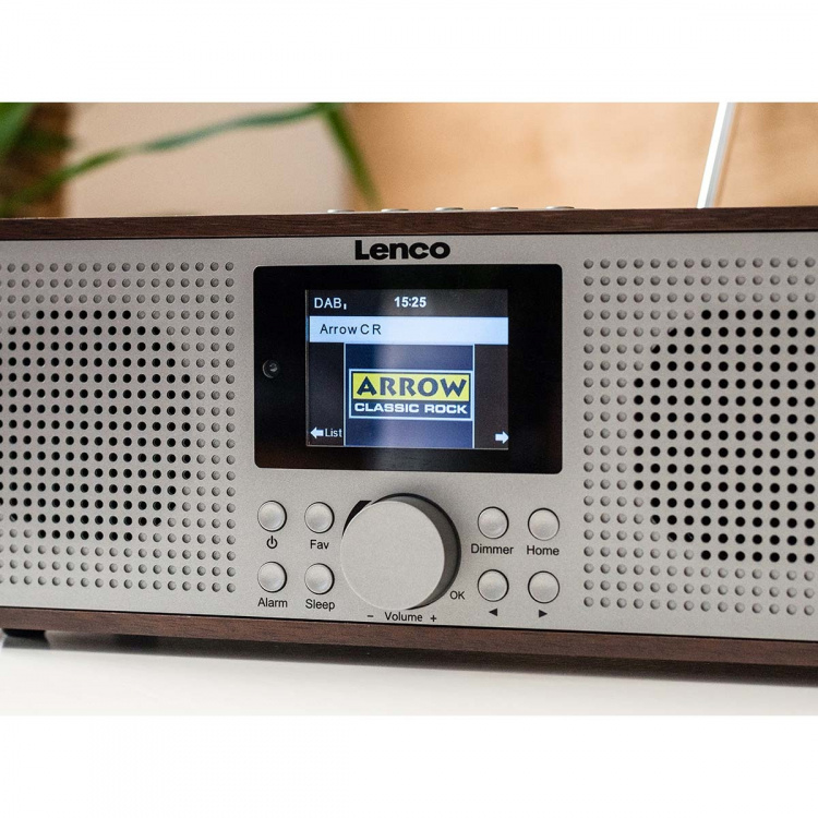 Lenco Slimme internetradio, met DAB+ / FM en Bluetooth® Wood Lenco Slimme internetradio, met DAB+ / FM en Bluetooth® Wood