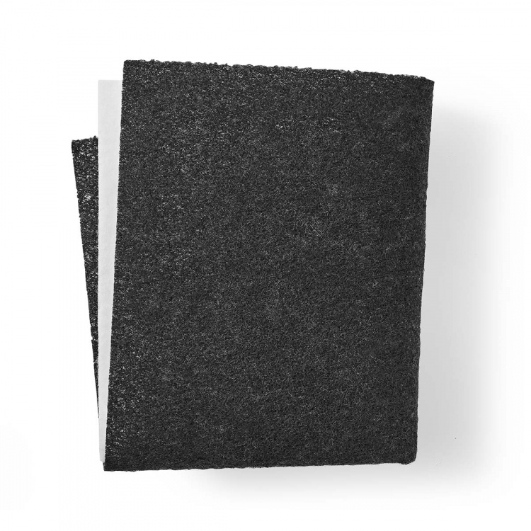 Nedis Set Universele Afzuigkapfilters | Koolstoffilter | 57 x 47 cm | Vervangingsindicator | Op maat te knippen | 2 Stuks