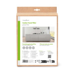 Nedis Vetfilter voor Afzuigkap | 57 x 47 cm | Vervangingsindicator | Op maat te knippen