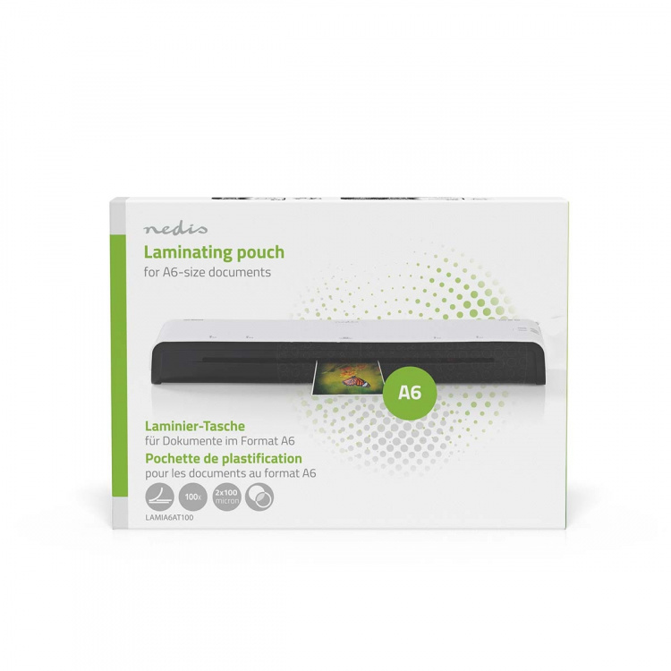 Nedis Lamineerhoes | A6 | Dikte: 100 µm | Verpakt per: 100 Stuks | PET | Transparant