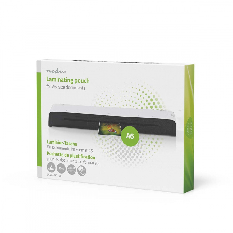 Nedis Lamineerhoes | A6 | Dikte: 100 µm | Verpakt per: 100 Stuks | PET | Transparant