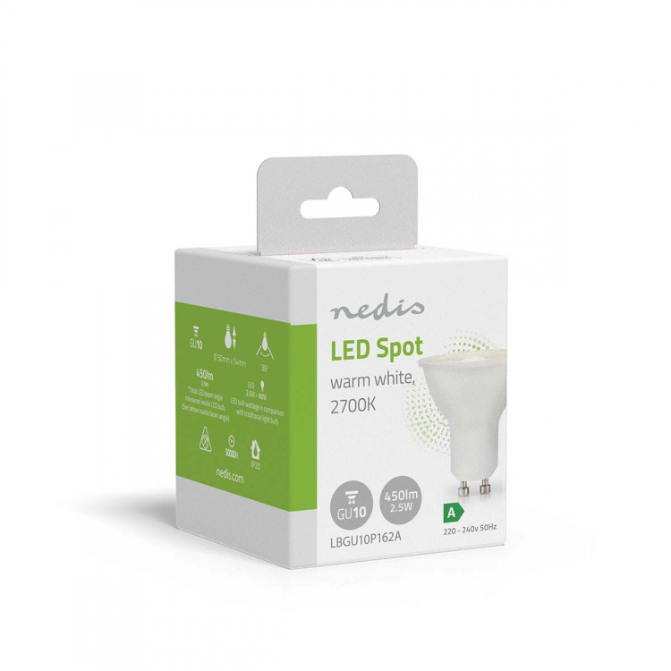 Nedis LED-Lamp GU10 | Spot | 2.5 W | 450 lm | 2700 K | Warm Wit | Retrostijl | 1 Stuks