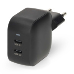 Nedis Oplader | 35 W | GaN | PD3.0 | Snellaad functie | 1.75 / 2.33 / 2.92 / 3.0 A | Outputs: 2 | 2x USB-C™ | Automatische Voltage Selectie | Zwart Nedis Oplader | 35 W | GaN | PD3.0 | Snellaad functie | 1.75 / 2.33 / 2.92 / 3.0 A | Outputs: 2 | 2x USB-C™ | Automatische Voltage Selectie | Zwart
