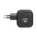Nedis Oplader | 35 W | GaN | PD3.0 | Snellaad functie | 1.75 / 2.33 / 2.92 / 3.0 A | Outputs: 2 | 2x USB-C™ | Automatische Voltage Selectie | Zwart Nedis Oplader | 35 W | GaN | PD3.0 | Snellaad functie | 1.75 / 2.33 / 2.92 / 3.0 A | Outputs: 2 | 2x USB-C™ | Automatische Voltage Selectie | Zwart