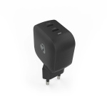 Nedis Oplader | 35 W | GaN | PD3.0 | Snellaad functie | 1.75 / 2.33 / 2.92 / 3.0 A | Outputs: 2 | 2x USB-C™ | Automatische Voltage Selectie | Zwart Nedis Oplader | 35 W | GaN | PD3.0 | Snellaad functie | 1.75 / 2.33 / 2.92 / 3.0 A | Outputs: 2 | 2x USB-C™ | Automatische Voltage Selectie | Zwart