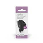Nedis Oplader | 35 W | GaN | PD3.0 | Snellaad functie | 1.75 / 2.33 / 2.92 / 3.0 A | Outputs: 2 | 2x USB-C™ | Automatische Voltage Selectie | Zwart Nedis Oplader | 35 W | GaN | PD3.0 | Snellaad functie | 1.75 / 2.33 / 2.92 / 3.0 A | Outputs: 2 | 2x USB-C™ | Automatische Voltage Selectie | Zwart
