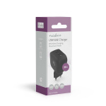 Nedis Oplader | 35 W | GaN | PD3.0 | Snellaad functie | 1.75 / 2.33 / 2.92 / 3.0 A | Outputs: 2 | 2x USB-C™ | Automatische Voltage Selectie | Zwart Nedis Oplader | 35 W | GaN | PD3.0 | Snellaad functie | 1.75 / 2.33 / 2.92 / 3.0 A | Outputs: 2 | 2x USB-C™ | Automatische Voltage Selectie | Zwart