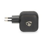Nedis Oplader | 45 W | GaN | PD3.0 | Snellaad functie | 2.25 / 3.0 A | Outputs: 2 | 2x USB-C™ | Automatische Voltage Selectie | Zwart Nedis Oplader | 45 W | GaN | PD3.0 | Snellaad functie | 2.25 / 3.0 A | Outputs: 2 | 2x USB-C™ | Automatische Voltage Selectie | Zwart