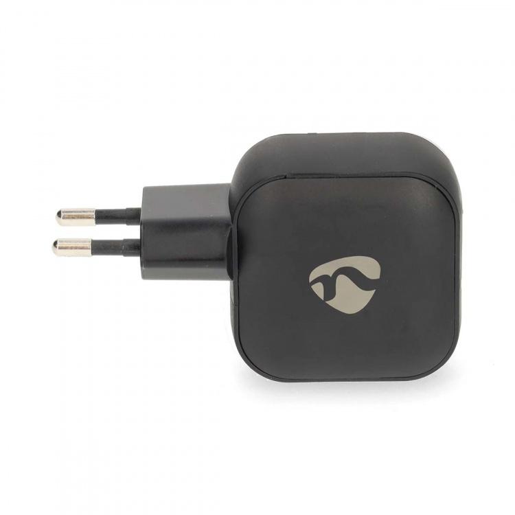 Nedis Oplader | 45 W | GaN | PD3.0 | Snellaad functie | 2.25 / 3.0 A | Outputs: 2 | 2x USB-C™ | Automatische Voltage Selectie | Zwart Nedis Oplader | 45 W | GaN | PD3.0 | Snellaad functie | 2.25 / 3.0 A | Outputs: 2 | 2x USB-C™ | Automatische Voltage Selectie | Zwart