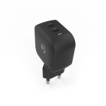 Nedis Oplader | 45 W | GaN | PD3.0 | Snellaad functie | 2.25 / 3.0 A | Outputs: 2 | 2x USB-C™ | Automatische Voltage Selectie | Zwart Nedis Oplader | 45 W | GaN | PD3.0 | Snellaad functie | 2.25 / 3.0 A | Outputs: 2 | 2x USB-C™ | Automatische Voltage Selectie | Zwart