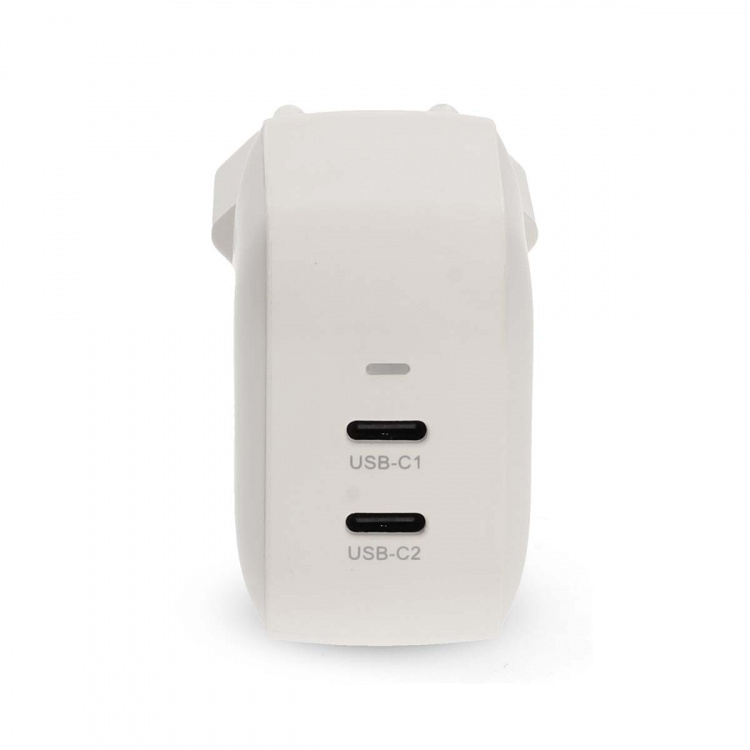Nedis Oplader | 45 W | GaN | PD3.0 | Snellaad functie | 2.25 / 3.0 A | Outputs: 2 | 2x USB-C™ | Automatische Voltage Selectie | Wit Nedis Oplader | 45 W | GaN | PD3.0 | Snellaad functie | 2.25 / 3.0 A | Outputs: 2 | 2x USB-C™ | Automatische Voltage Selectie | Wit