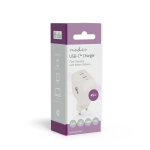 Nedis Oplader | 45 W | GaN | PD3.0 | Snellaad functie | 2.25 / 3.0 A | Outputs: 2 | 2x USB-C™ | Automatische Voltage Selectie | Wit Nedis Oplader | 45 W | GaN | PD3.0 | Snellaad functie | 2.25 / 3.0 A | Outputs: 2 | 2x USB-C™ | Automatische Voltage Selectie | Wit