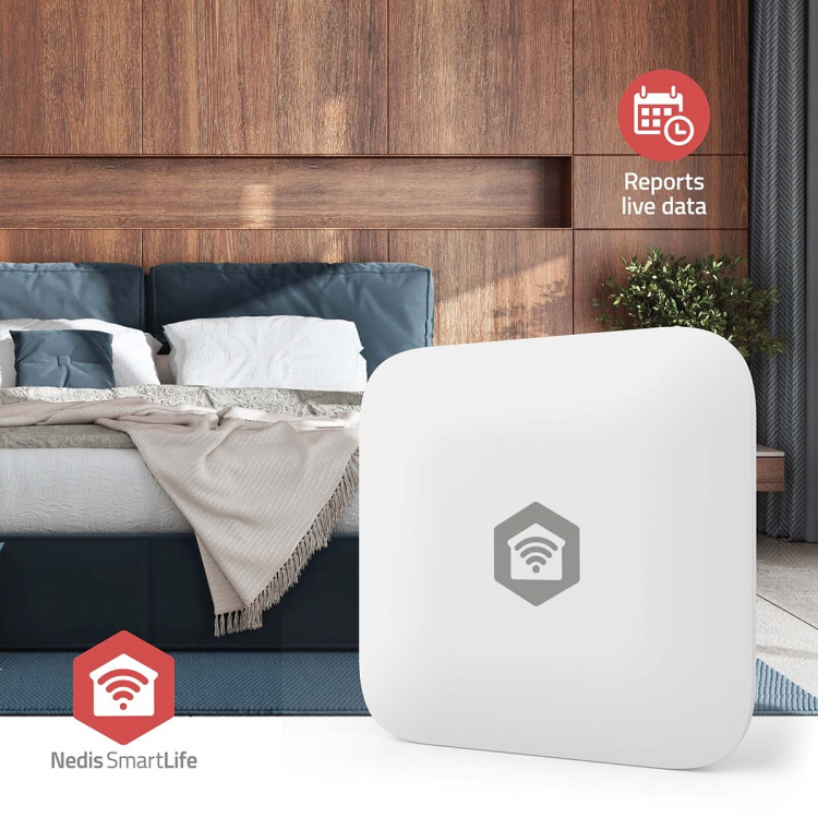 Nedis SmartLife Klimaatsensor | Zigbee 3.0 | Batterij Gevoed | Android™ / IOS | Wit