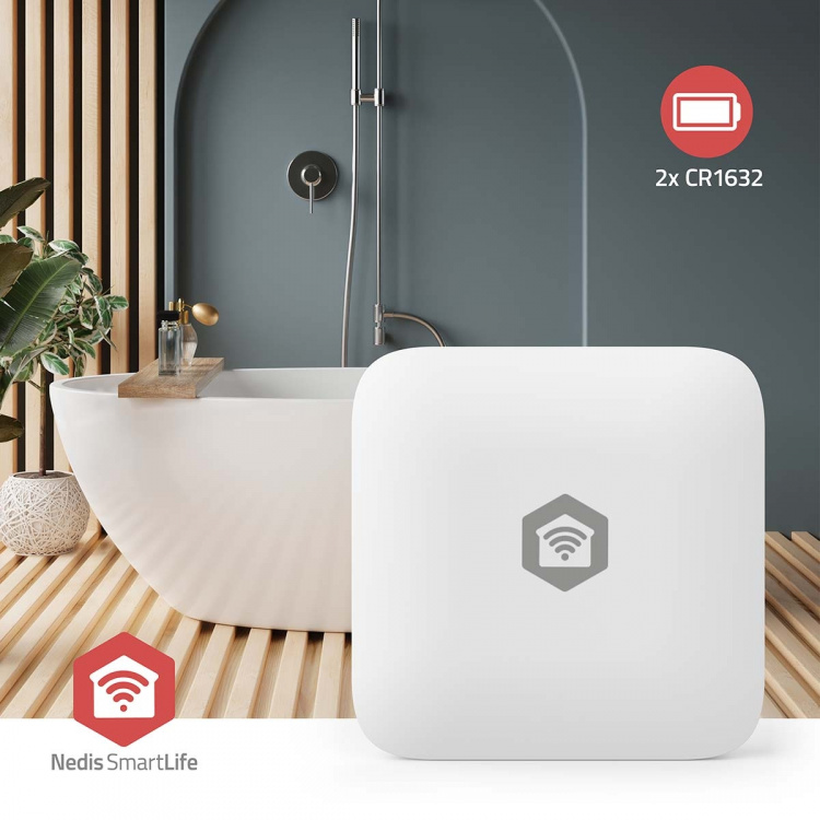 Nedis SmartLife Klimaatsensor | Zigbee 3.0 | Batterij Gevoed | Android™ / IOS | Wit