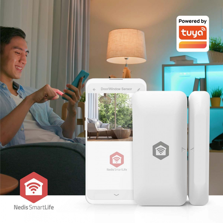 Nedis SmartLife Slimme Deur/Raam Sensor | Zigbee 3.0 | Batterij Gevoed | Android™ / IOS | Wit Nedis SmartLife Slimme Deur/Raam Sensor | Zigbee 3.0 | Batterij Gevoed | Android™ / IOS | Wit