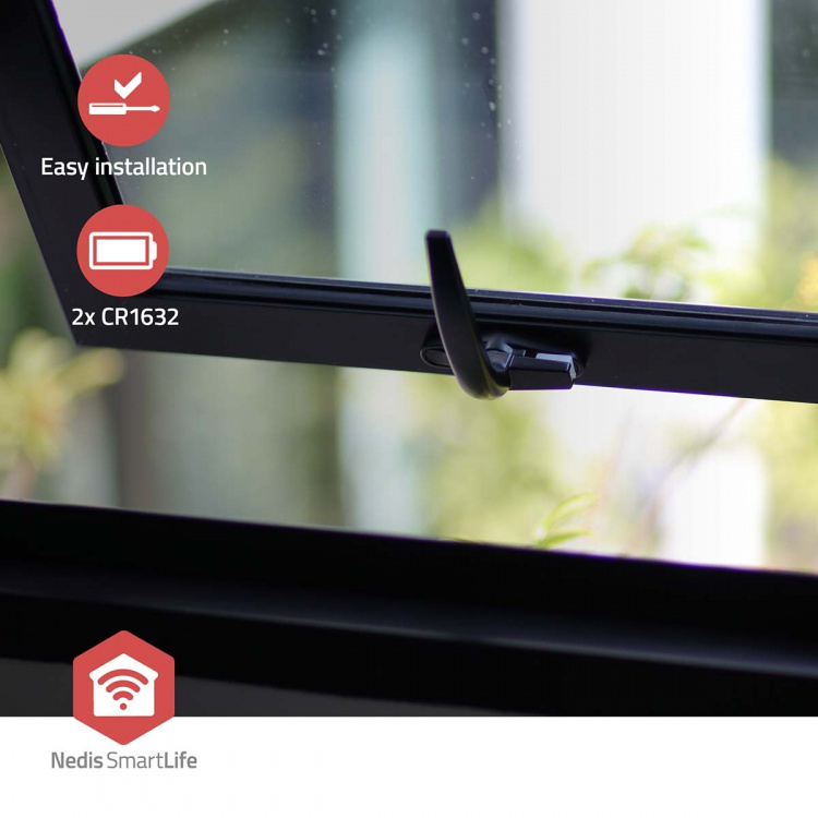 Nedis SmartLife Slimme Deur/Raam Sensor | Zigbee 3.0 | Batterij Gevoed | Android™ / IOS | Wit Nedis SmartLife Slimme Deur/Raam Sensor | Zigbee 3.0 | Batterij Gevoed | Android™ / IOS | Wit