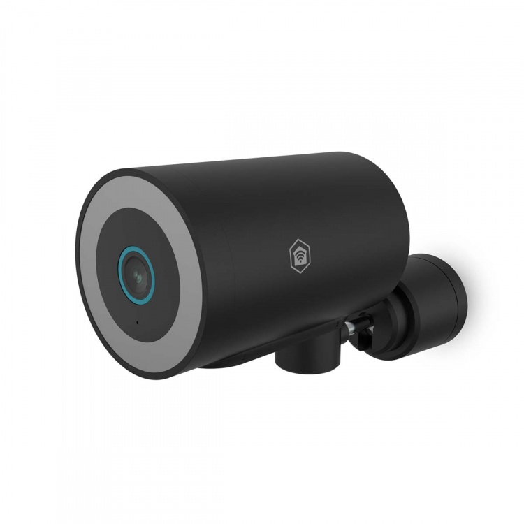 Nedis SmartLife Camera voor Buiten | Spotlight | 4K / 3840x2160 | IP65 | Cloud Opslag (optioneel) / microSD (niet inbegrepen) / Onvif | 5 V DC | Met bewegingssensor | Nachtzicht | Zwart