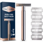 King C. Gillette Dubbeleggad Säkerhetshyvel + 5st rakblad King C. Gillette Dubbeleggad Säkerhetshyvel + 5st rakblad