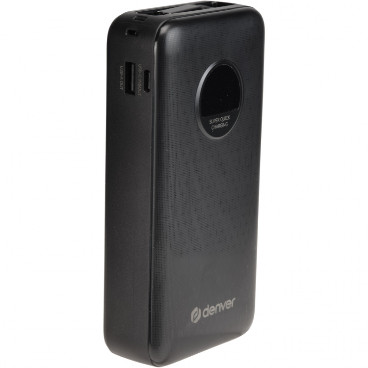 Denver PowerBank 20.000 mAh 65W PD Svart Denver PowerBank 20.000 mAh 65W PD Svart