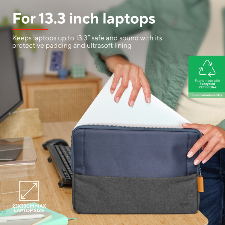 Trust Lisboa Sleeve för laptop 13,3 Trust Lisboa Sleeve för laptop 13,3