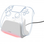 Trust GXT 255W Snabbladdningsställ för PS5-handkontroll Vit