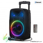 Party Fun Lights Karaoke Party Speaker met handvat & wielen - (605603)