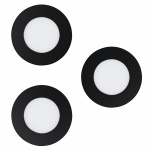 Eglo Set van 3x Fueva-Z Inbouwspots Ø8,5 - Slim Afstembaar Wit - Zigbee & Bluetooth