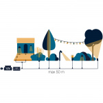 LightsOn Luna Trädgårdsspot 350 lm 5W 35° Grå