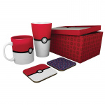 Abysse POKEMON Pack Glas + Mok + 2 Onderzetters - Pokéball - XXL