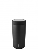 Stelton To-Go Click Vacuüm Geïsoleerde Beker 0,4 L (Zwart Metallic)