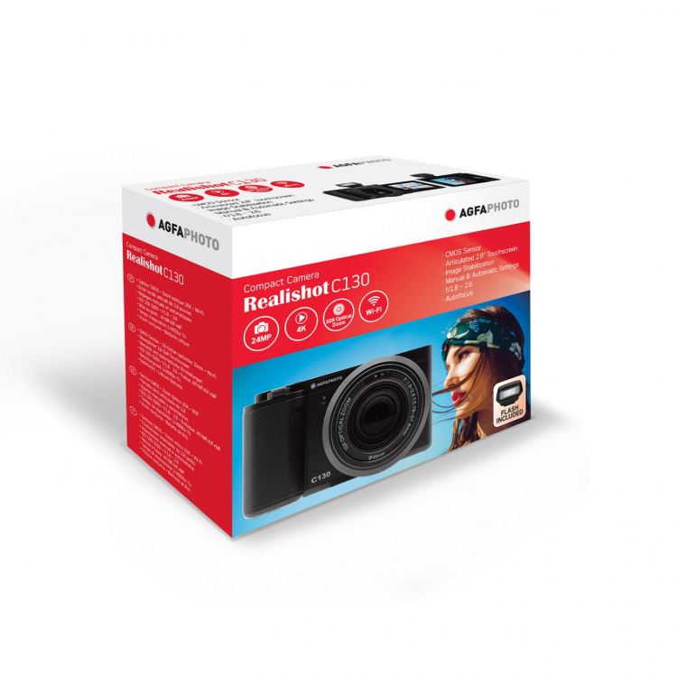 Agfa Digital Kamera Realishot C130 CMOS 10x 24MP Svart