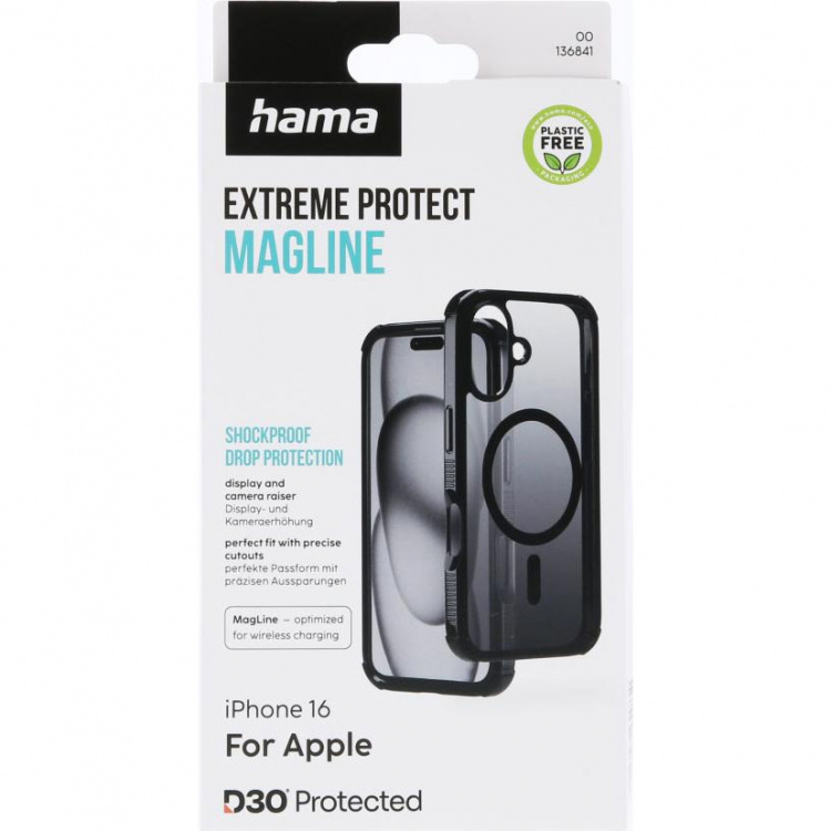 Hama Mobilskal Extreme Protect iPhone 16 MagCase Svart