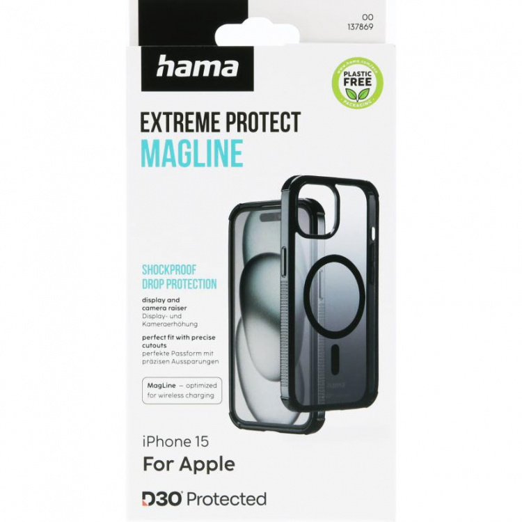 Hama Mobilskal Extreme Protect iPhone 15 MagFodral Svart