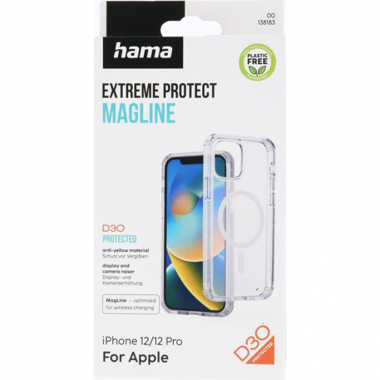 Hama Mobilskal Extreme Protect iPhone 12/12 Pro MagCase Transparent