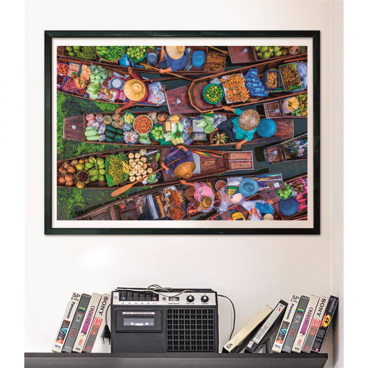 Clementoni Pussel 1000 Pcs CB High Quality Collection Thai Floating Market