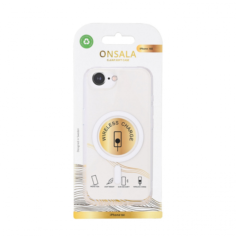 Onsala Mobilskal iPhone 16e TPU MagSerie Transparent Onsala Mobilskal iPhone 16e TPU MagSerie Transparent