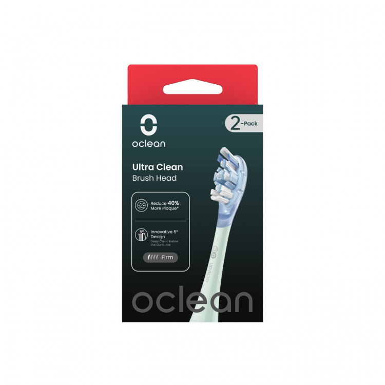 Oclean Borsthuvud Ultra Clean 2-Pack Grön