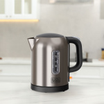 BLACK+DECKER Vattenkokare 1L 2200W Borstat Stål