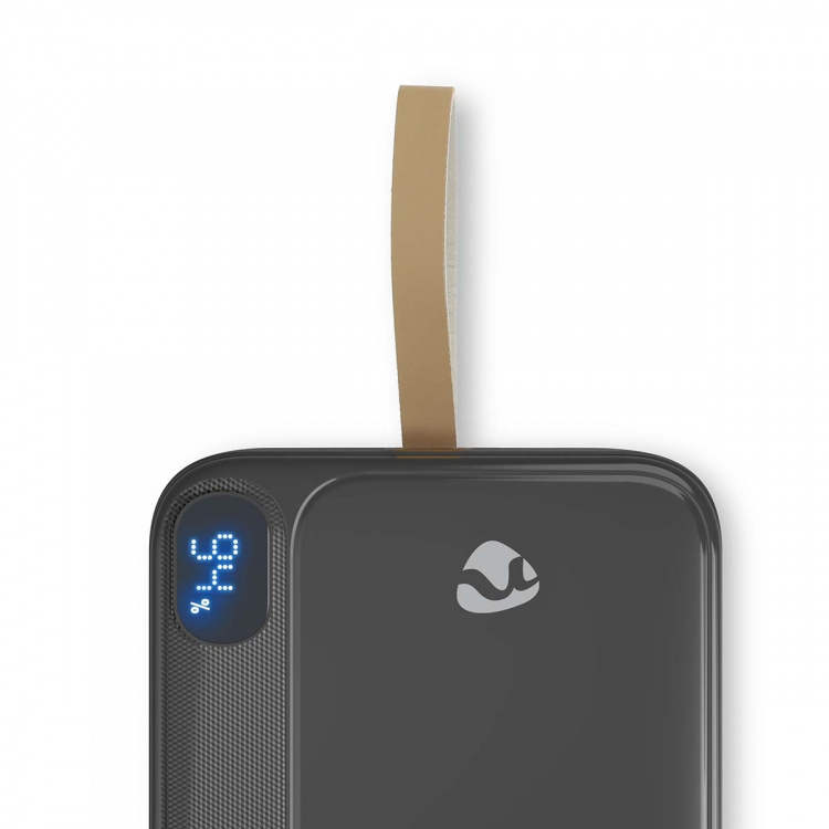 Nedis Powerbank | 30000 mAh | 1.5 / 1.67 / 2.0 / 2.22 / 3.0 A | Outputs: 3 | Output: 1x USB-C™ / 2x USB-A | Inputs: 1x USB-C™ | PD3.0 20W | Lithium-Polymeer | Display