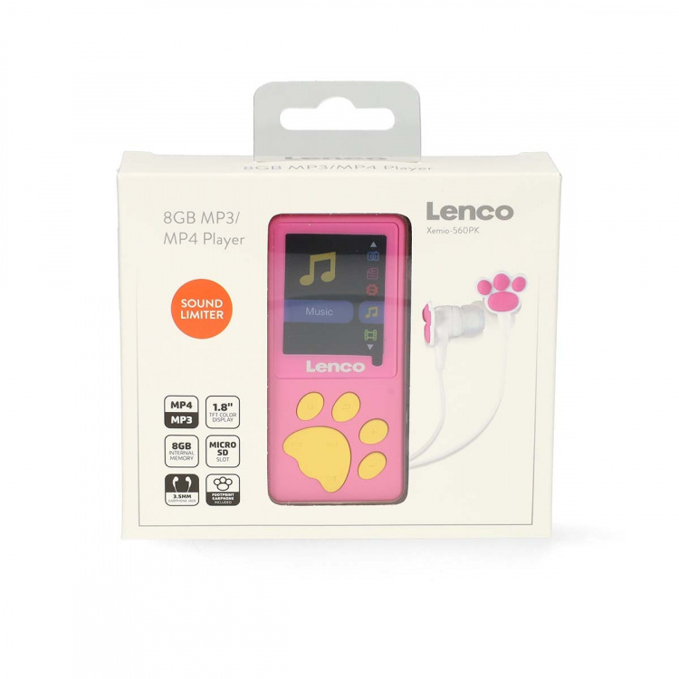 Lenco 8GB MP3 MP4-speler met 1,8