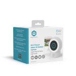 Nedis SmartLife Camera voor Buiten | Spotlight | 3MP Full HD 1296p | IP65 | Cloud Opslag (optioneel) / microSD (niet inbegrepen) / Onvif | 5 V DC | Met bewegingssensor | Nachtzicht | Wit