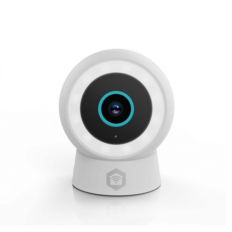 Nedis SmartLife Camera voor Buiten | Spotlight | 3MP Full HD 1296p | IP65 | Cloud Opslag (optioneel) / microSD (niet inbegrepen) / Onvif | 5 V DC | Met bewegingssensor | Nachtzicht | Wit