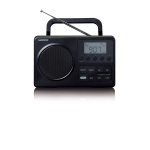 Lenco MPR-035BK Compacte Draagbare FM Radio met LCD Scherm Zwart