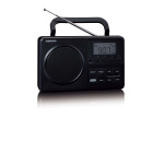 Lenco MPR-035BK Compacte Draagbare FM Radio met LCD Scherm Zwart