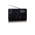 Lenco MPR-035BK Compacte Draagbare FM Radio met LCD Scherm Zwart