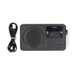 Nedis FM-Radio | Draagbaar Model | FM | Accu gevoed / USB Gevoed | Digitaal | 2 W | Scherm grootte: 1.77 