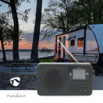 Nedis FM-Radio | Draagbaar Model | FM | Accu gevoed / USB Gevoed | Digitaal | 2 W | Scherm grootte: 1.77 