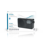 Nedis FM-Radio | Draagbaar Model | FM | Accu gevoed / USB Gevoed | Digitaal | 2 W | Scherm grootte: 1.77 