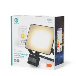 Nedis Smartlife Buitenlamp | Bewegingssensor | 1620 lm | Wi-Fi | 20 W | Warm tot Koel Wit | 3000 - 6500 K | Aluminium | Android™ / IOS