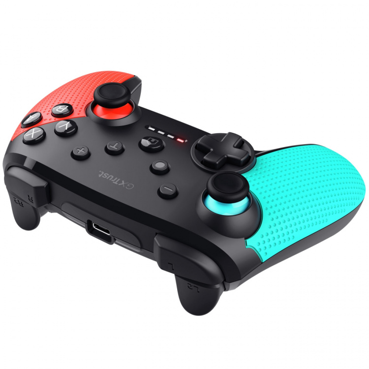 Trust GXT 1246B Muta Trådlös handkontroll Nintendo Switch/Switch 2 Blå/Röd Trust GXT 1246B Muta Trådlös handkontroll Nintendo Switch/Switch 2 Blå/Röd